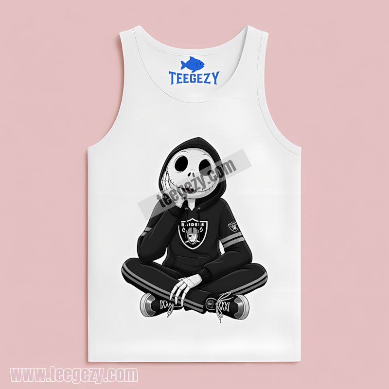 Relaxed Jack Skellington Las Vegas Raiders Hoodie Classic Tanktop Relaxed Jack Skellington Las Vegas Raiders Hoodie Classic Tanktop