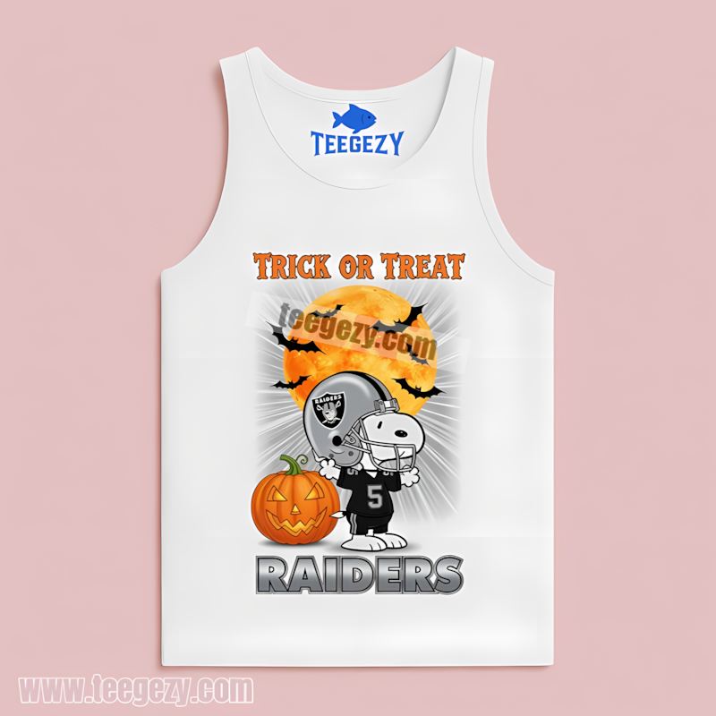Snoopy Trick Or Treat Halloween Las Vegas Raiders Unisex Tanktop Snoopy Trick Or Treat Halloween Las Vegas Raiders Unisex Tanktop