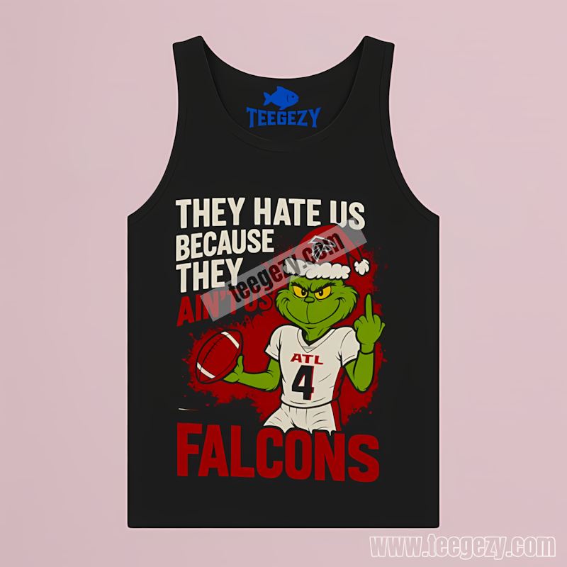 They Hate Us Grinch Atlanta Falcons Christmas Tanktop They Hate Us Grinch Atlanta Falcons Christmas Tanktop