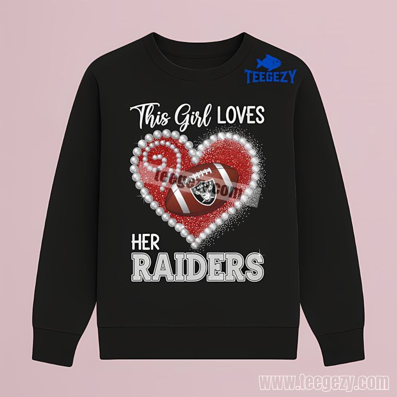 This Girl Loves Her Las Vegas Raiders Unisex Long Sleeve This Girl Loves Her Las Vegas Raiders Unisex Long Sleeve