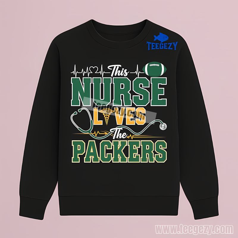 This Nurse Loves Green Bay Packers Long Sleeve Regular This Nurse Loves Green Bay Packers Long Sleeve Regular