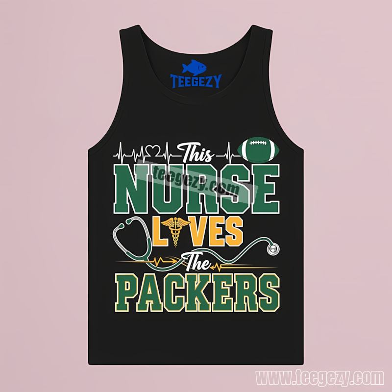 This Nurse Loves Green Bay Packers Tanktop Regular This Nurse Loves Green Bay Packers Tanktop Regular