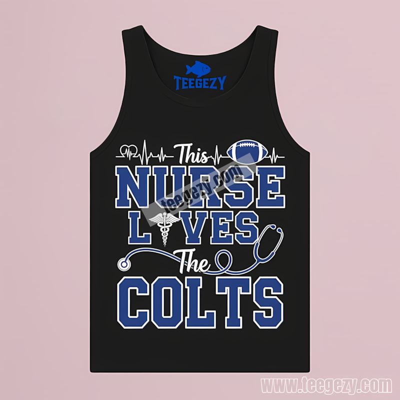 This Nurse Loves The Indianapolis Colts Retro Tanktop This Nurse Loves The Indianapolis Colts Retro Tanktop