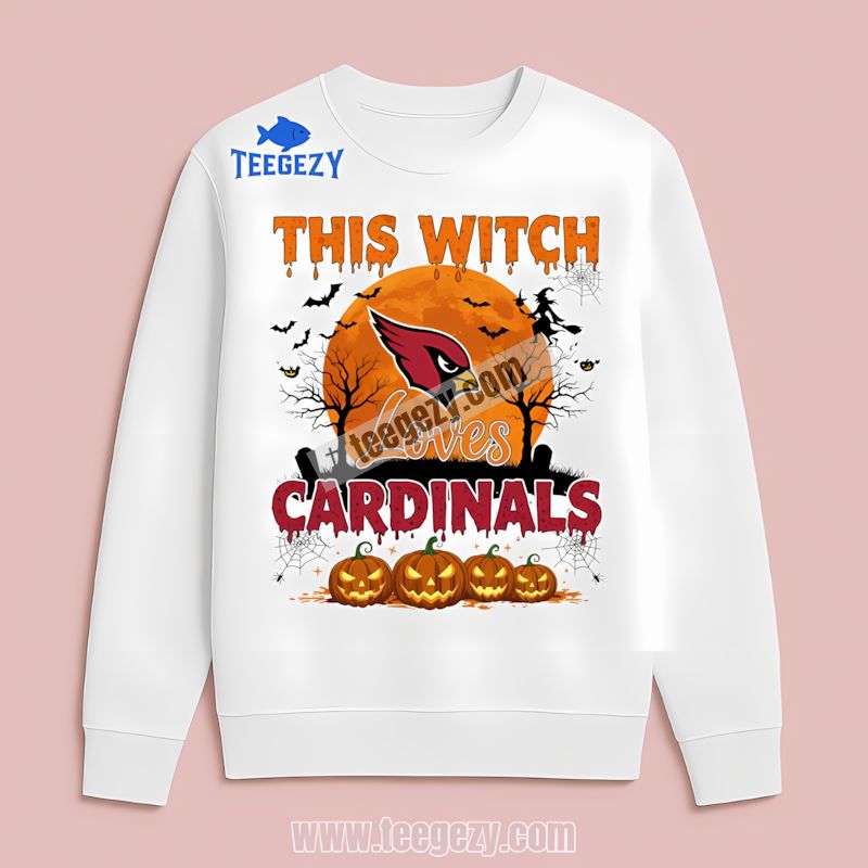 This Witch Loves Arizona Cardinals Halloween Long Sleeve This Witch Loves Arizona Cardinals Halloween Long Sleeve