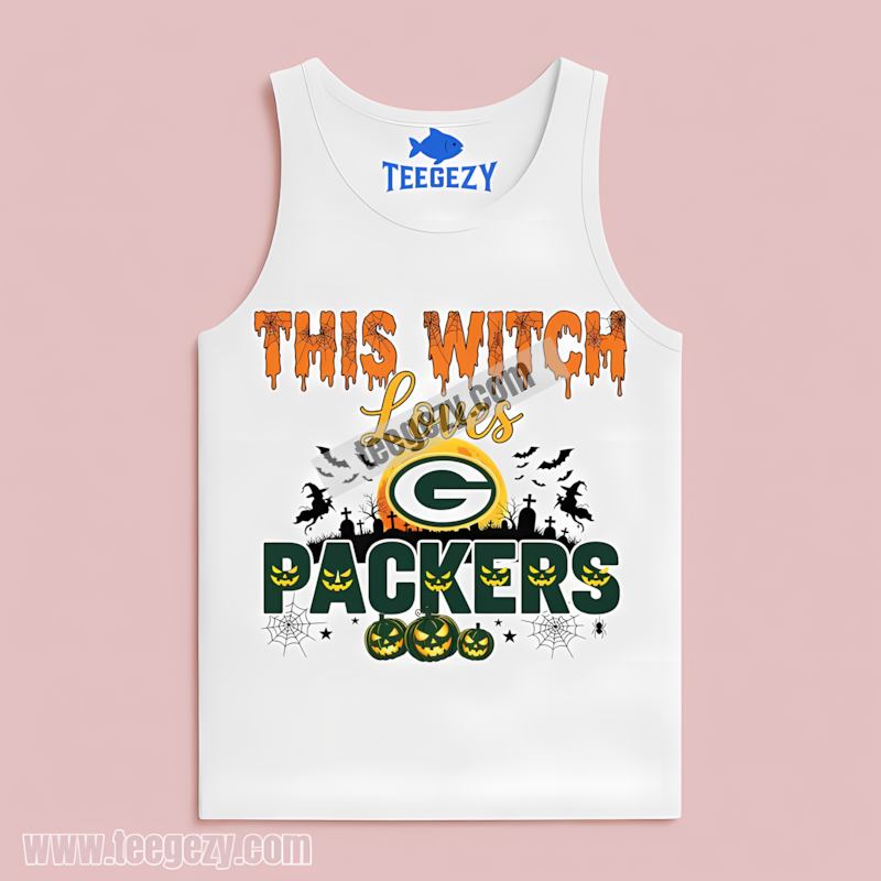 This Witch Loves Green Bay Packers Tanktop Halloween This Witch Loves Green Bay Packers Tanktop Halloween