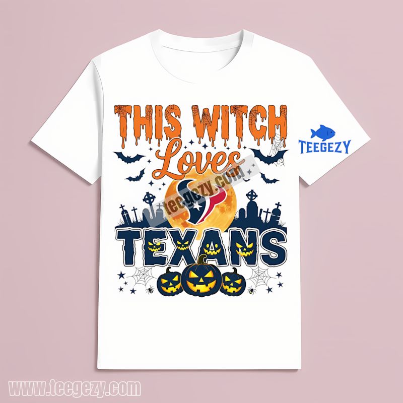 This Witch Loves Houston Texans Halloween T-Shirt This Witch Loves Houston Texans Halloween T-Shirt