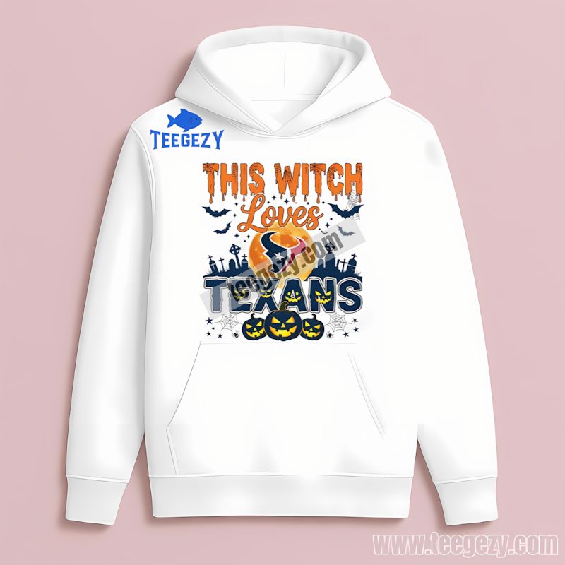 This Witch Loves Houston Texans Halloween Hoodie This Witch Loves Houston Texans Halloween Hoodie