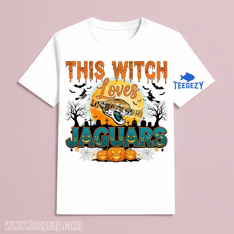 This Witch Loves Jacksonville Jaguars Halloween Retro T-Shirt This Witch Loves Jacksonville Jaguars Halloween Retro T-Shirt