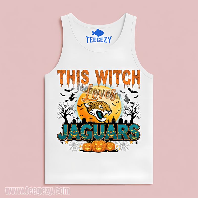 This Witch Loves Jacksonville Jaguars Halloween Retro Tanktop This Witch Loves Jacksonville Jaguars Halloween Retro Tanktop