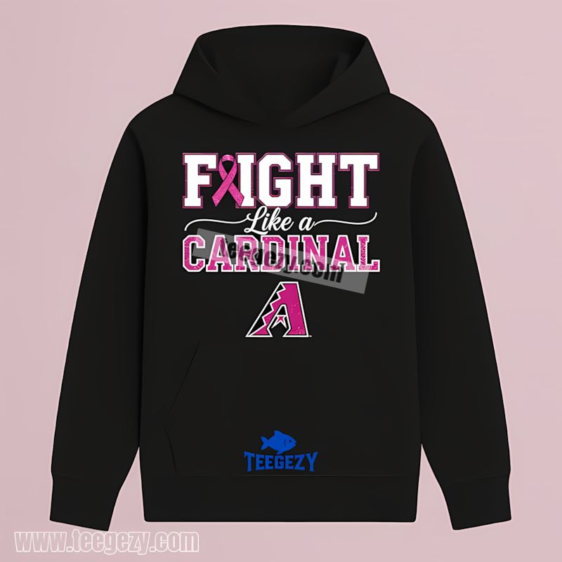 Arizona Diamondbacks Fight Like A Breast Cancer Awareness Adults Hoodie Arizona Diamondbacks Fight Like A Breast Cancer Awareness Adults Hoodie