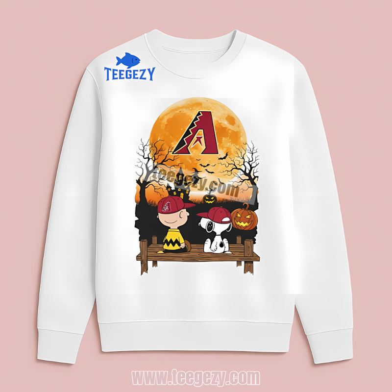 Arizona Diamondbacks Halloween Charlie Brown Snoopy Vintage Long Sleeve Arizona Diamondbacks Halloween Charlie Brown Snoopy Vintage Long Sleeve
