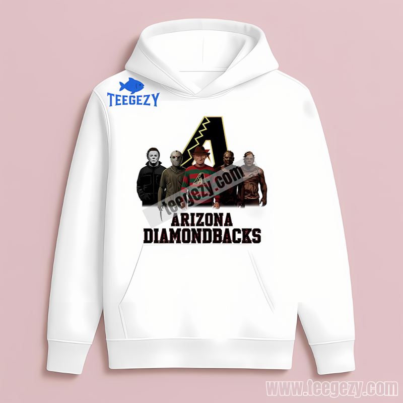Arizona Diamondbacks Halloween Horror Killers Graphic Hoodie Arizona Diamondbacks Halloween Horror Killers Graphic Hoodie