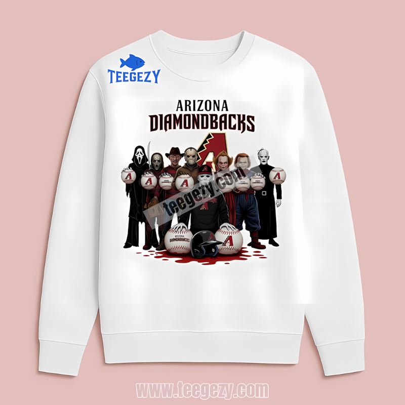 Arizona Diamondbacks Halloween Horror Movie Characters Unisex Long Sleeve Arizona Diamondbacks Halloween Horror Movie Characters Unisex Long Sleeve