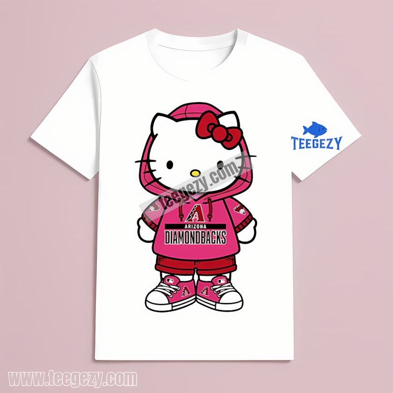 Arizona Diamondbacks Hello Kitty Baseball Classic T-Shirt Arizona Diamondbacks Hello Kitty Baseball Classic T-Shirt