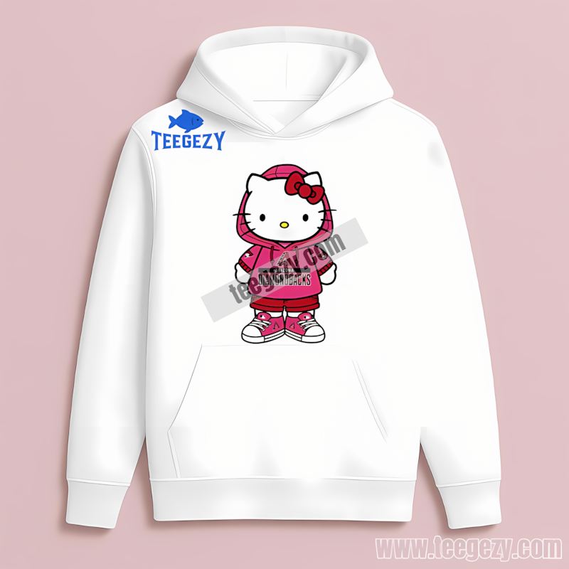Arizona Diamondbacks Hello Kitty Baseball Classic Hoodie Arizona Diamondbacks Hello Kitty Baseball Classic Hoodie