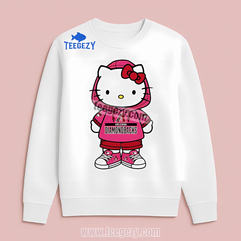 Arizona Diamondbacks Hello Kitty Baseball Classic Long Sleeve Arizona Diamondbacks Hello Kitty Baseball Classic Long Sleeve