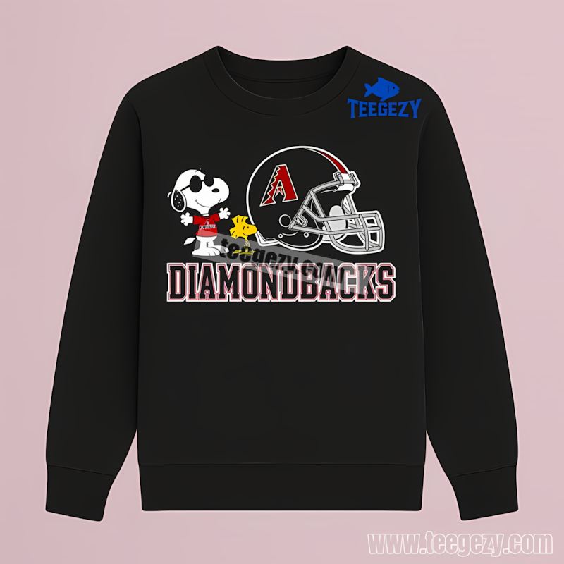 Arizona Diamondbacks Helmet Vs Snoopy Woodstock Adults Long Sleeve Arizona Diamondbacks Helmet Vs Snoopy Woodstock Adults Long Sleeve