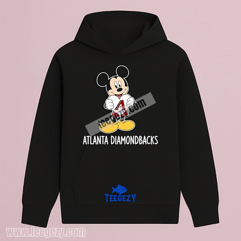 Arizona Diamondbacks Mickey Heart Baseball Color Hoodie Arizona Diamondbacks Mickey Heart Baseball Color Hoodie