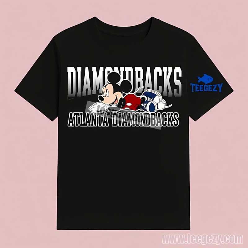 Arizona Diamondbacks Mickey Mouse Relaxed Style Color T-Shirt Arizona Diamondbacks Mickey Mouse Relaxed Style Color T-Shirt