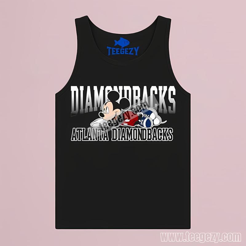 Arizona Diamondbacks Mickey Mouse Relaxed Style Color Tanktop Arizona Diamondbacks Mickey Mouse Relaxed Style Color Tanktop