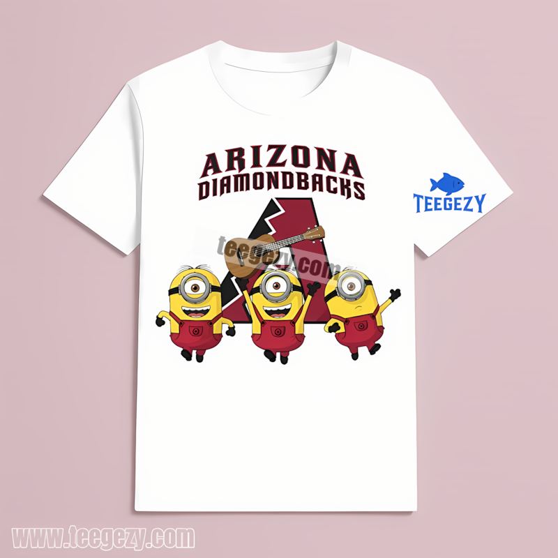 Arizona Diamondbacks Minions Cartoon Trendy T-Shirt Arizona Diamondbacks Minions Cartoon Trendy T-Shirt