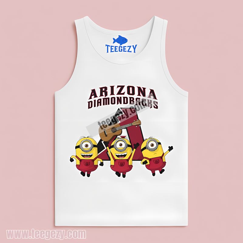 Arizona Diamondbacks Minions Cartoon Trendy Tanktop Arizona Diamondbacks Minions Cartoon Trendy Tanktop