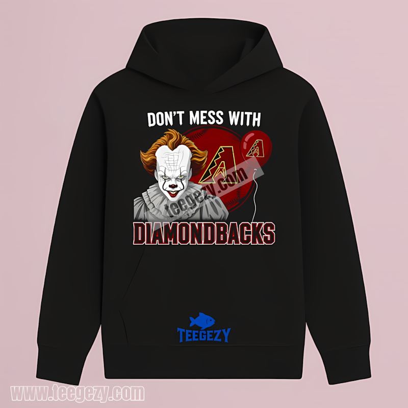Arizona Diamondbacks Pennywise Halloween Clown Graphic Hoodie Arizona Diamondbacks Pennywise Halloween Clown Graphic Hoodie