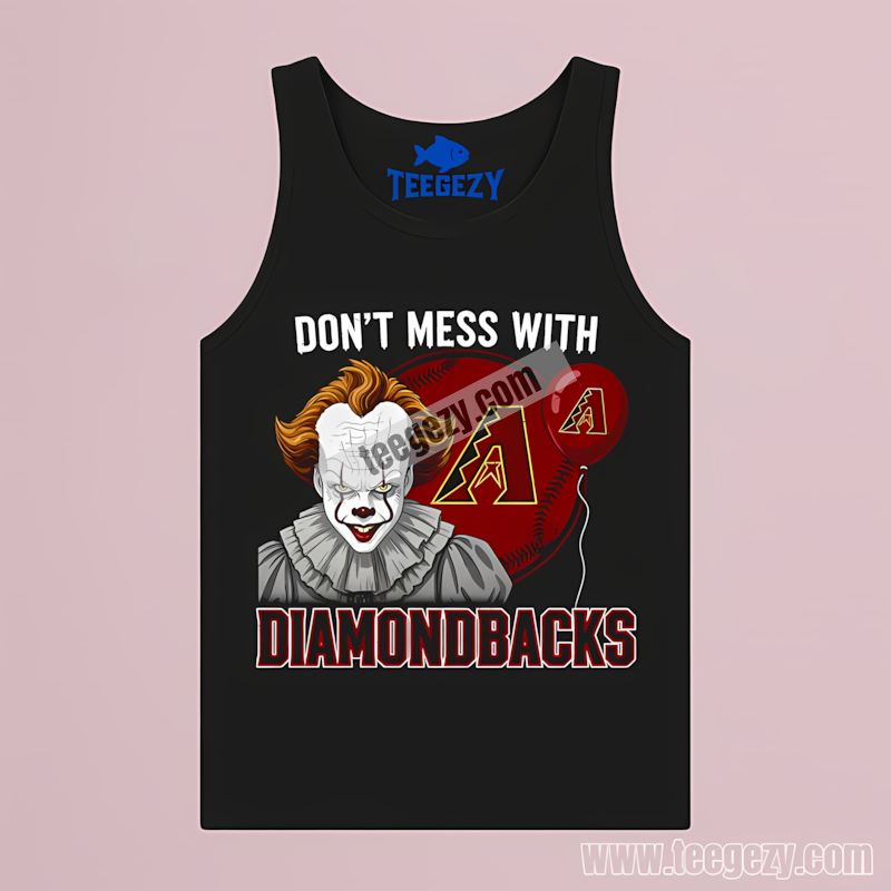 Arizona Diamondbacks Pennywise Halloween Clown Graphic Tanktop Arizona Diamondbacks Pennywise Halloween Clown Graphic Tanktop