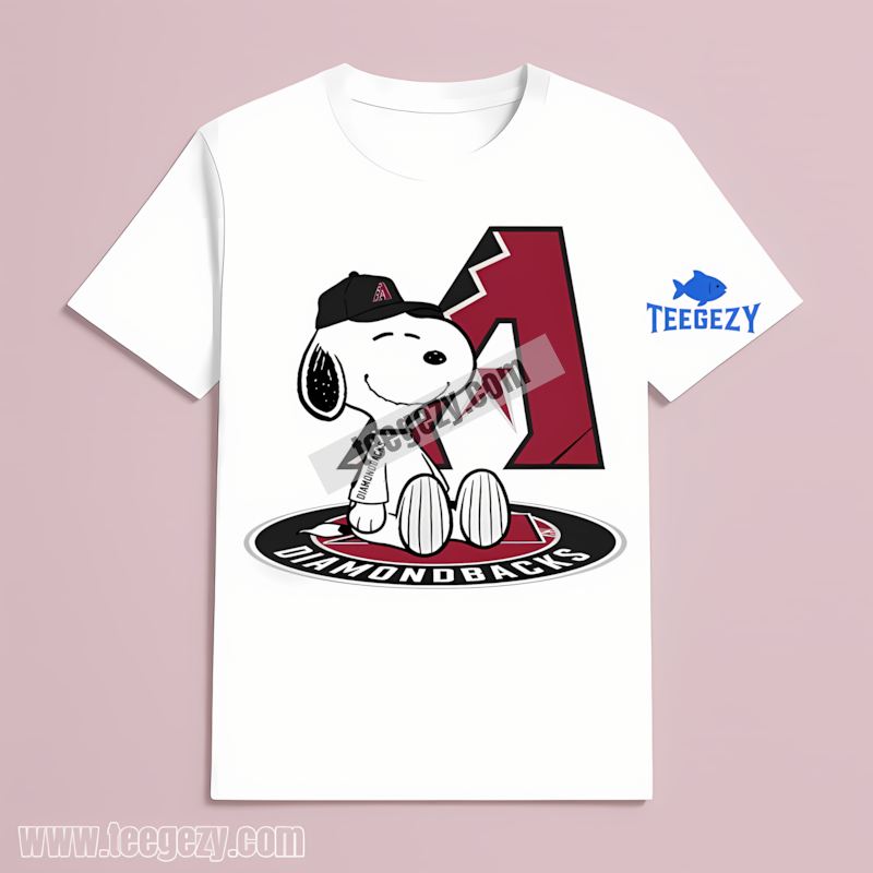 Arizona Diamondbacks Snoopy Tattoo Logo Arm Adults T-Shirt Arizona Diamondbacks Snoopy Tattoo Logo Arm Adults T-Shirt