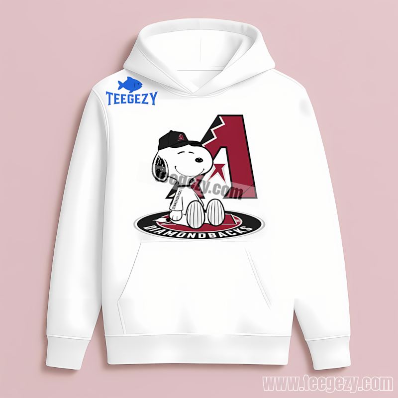 Arizona Diamondbacks Snoopy Tattoo Logo Arm Adults Hoodie Arizona Diamondbacks Snoopy Tattoo Logo Arm Adults Hoodie