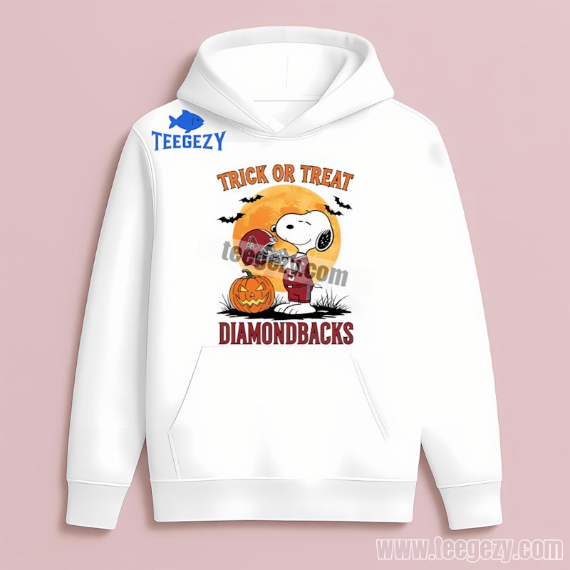 Arizona Diamondbacks Snoopy Trick Or Treat Halloween Sports Hoodie Arizona Diamondbacks Snoopy Trick Or Treat Halloween Sports Hoodie