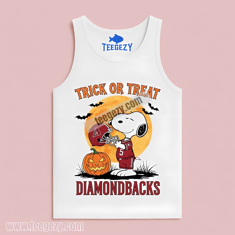 Arizona Diamondbacks Snoopy Trick Or Treat Halloween Sports Tanktop Arizona Diamondbacks Snoopy Trick Or Treat Halloween Sports Tanktop