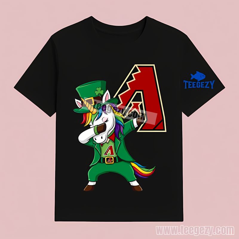 Arizona Diamondbacks St Patricks Day Unicorn Graphic T-Shirt Arizona Diamondbacks St Patricks Day Unicorn Graphic T-Shirt