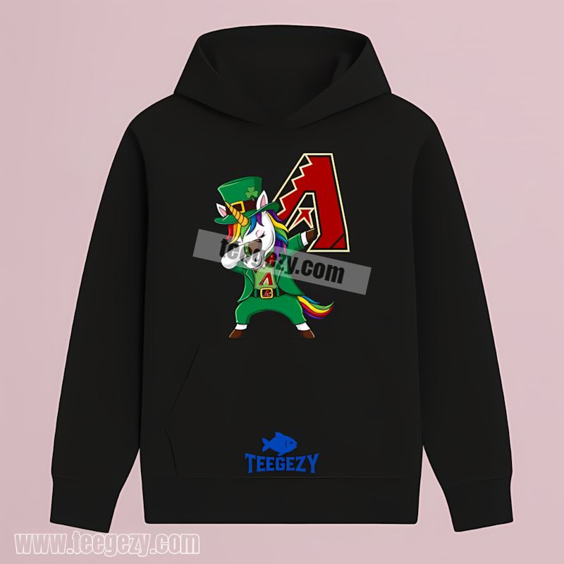 Arizona Diamondbacks St Patricks Day Unicorn Graphic Hoodie Arizona Diamondbacks St Patricks Day Unicorn Graphic Hoodie