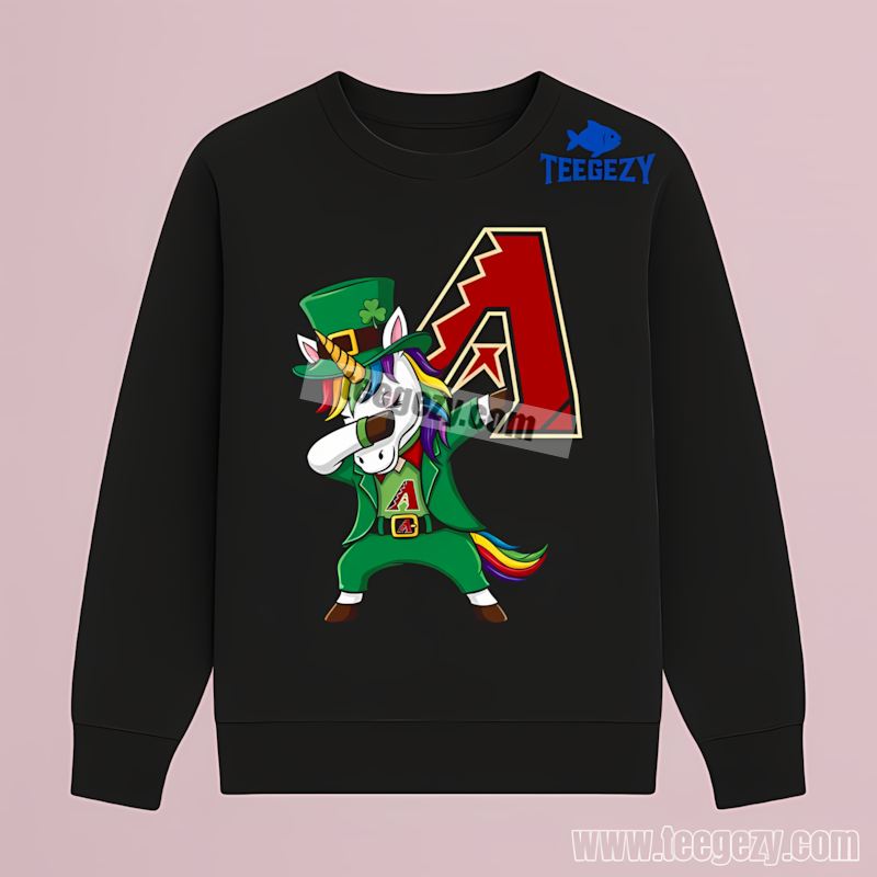 Arizona Diamondbacks St Patricks Day Unicorn Graphic Long Sleeve Arizona Diamondbacks St Patricks Day Unicorn Graphic Long Sleeve