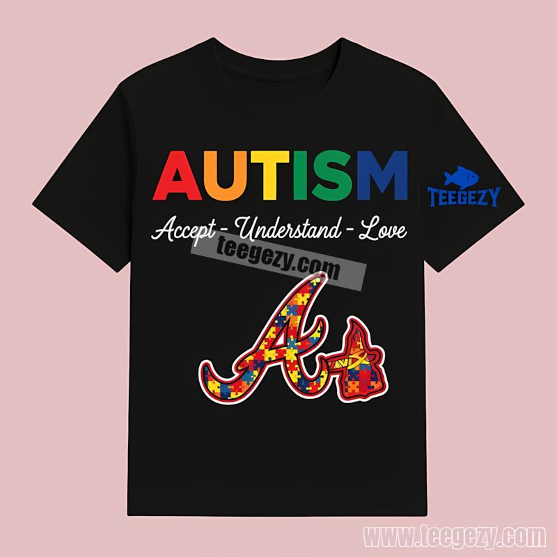Atlanta Braves Autism Awareness Accept Understand Love Classic T-Shirt Atlanta Braves Autism Awareness Accept Understand Love Classic T-Shirt