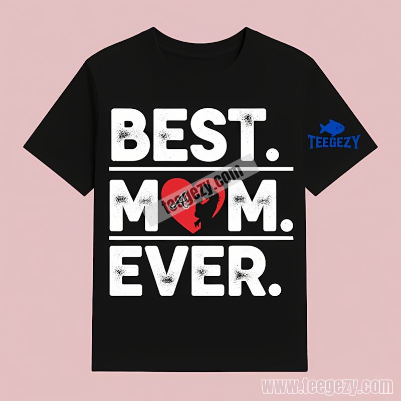 Atlanta Braves Best Mom Ever Heart Graphic T-Shirt Atlanta Braves Best Mom Ever Heart Graphic T-Shirt