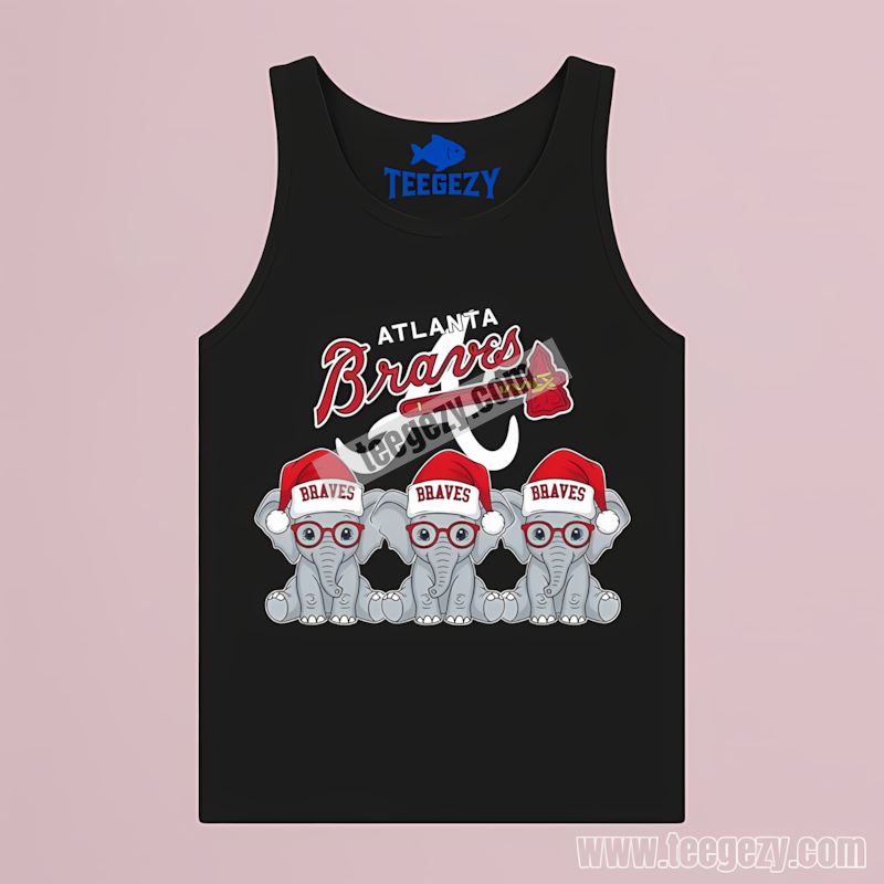 Atlanta Braves Christmas Elephants Holiday Trendy Tanktop Atlanta Braves Christmas Elephants Holiday Trendy Tanktop