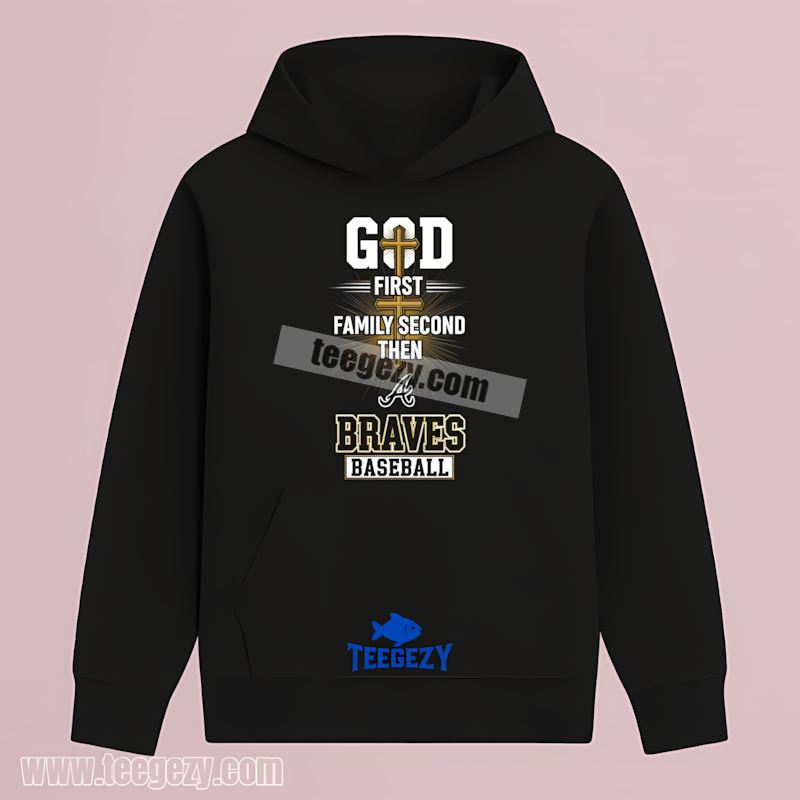Atlanta Braves God Family Baseball Faith Retro Hoodie Atlanta Braves God Family Baseball Faith Retro Hoodie