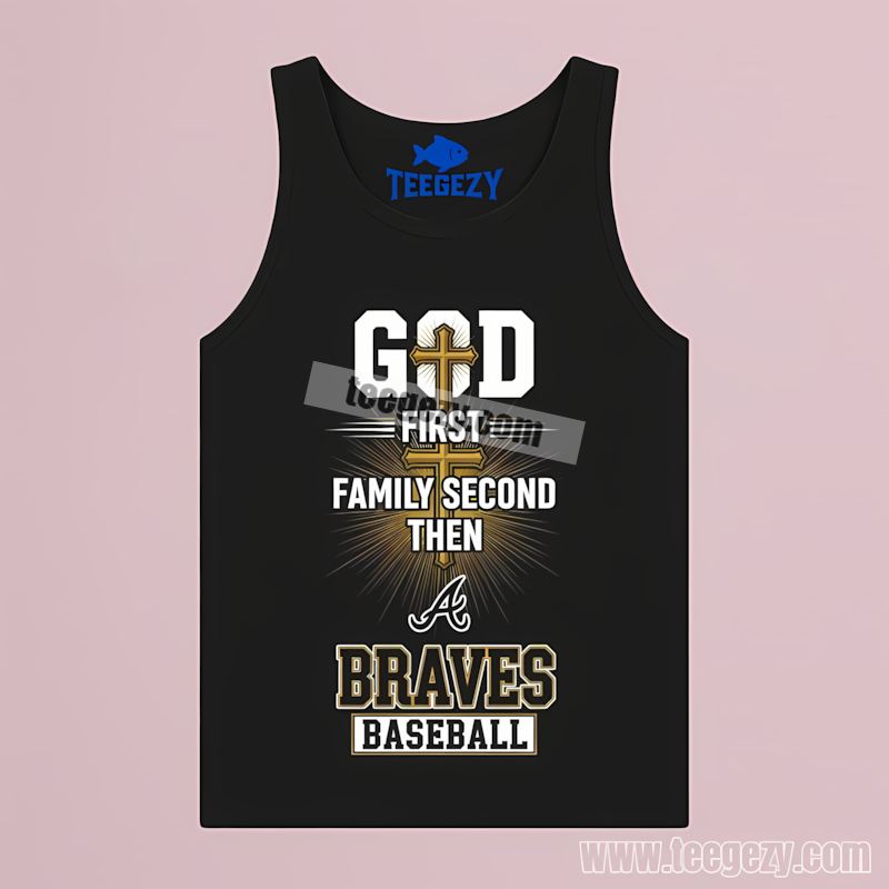Atlanta Braves God Family Baseball Faith Retro Tanktop Atlanta Braves God Family Baseball Faith Retro Tanktop