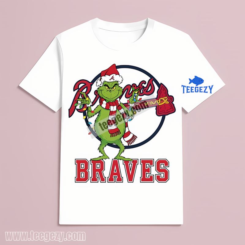 Atlanta Braves Grinch Christmas Festive Classic T-Shirt Atlanta Braves Grinch Christmas Festive Classic T-Shirt