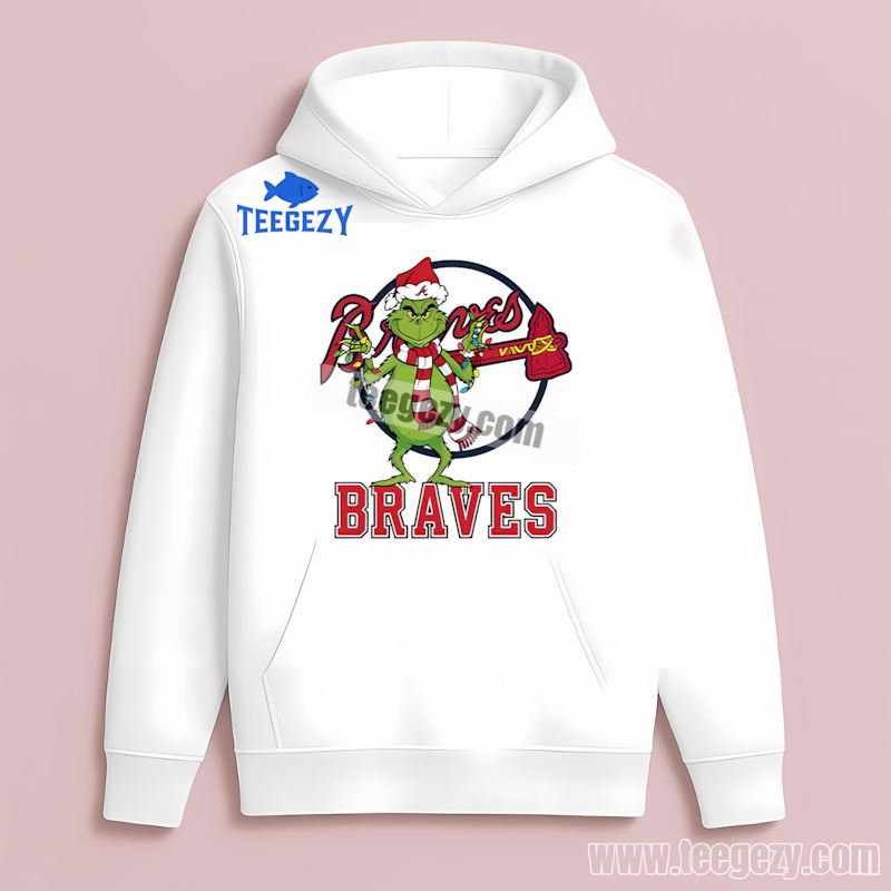 Atlanta Braves Grinch Christmas Festive Classic Hoodie Atlanta Braves Grinch Christmas Festive Classic Hoodie