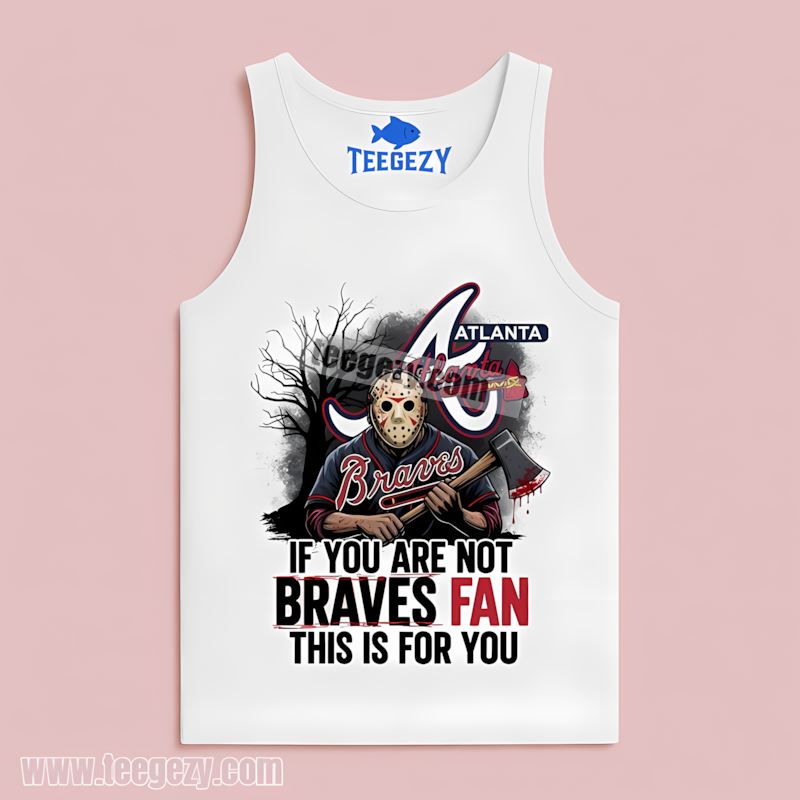 Atlanta Braves Jason Voorhees Scary Classic Tanktop Atlanta Braves Jason Voorhees Scary Classic Tanktop
