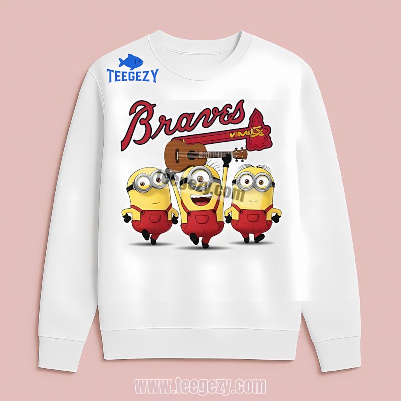 Atlanta Braves Minions Cartoon Regular Long Sleeve Atlanta Braves Minions Cartoon Regular Long Sleeve