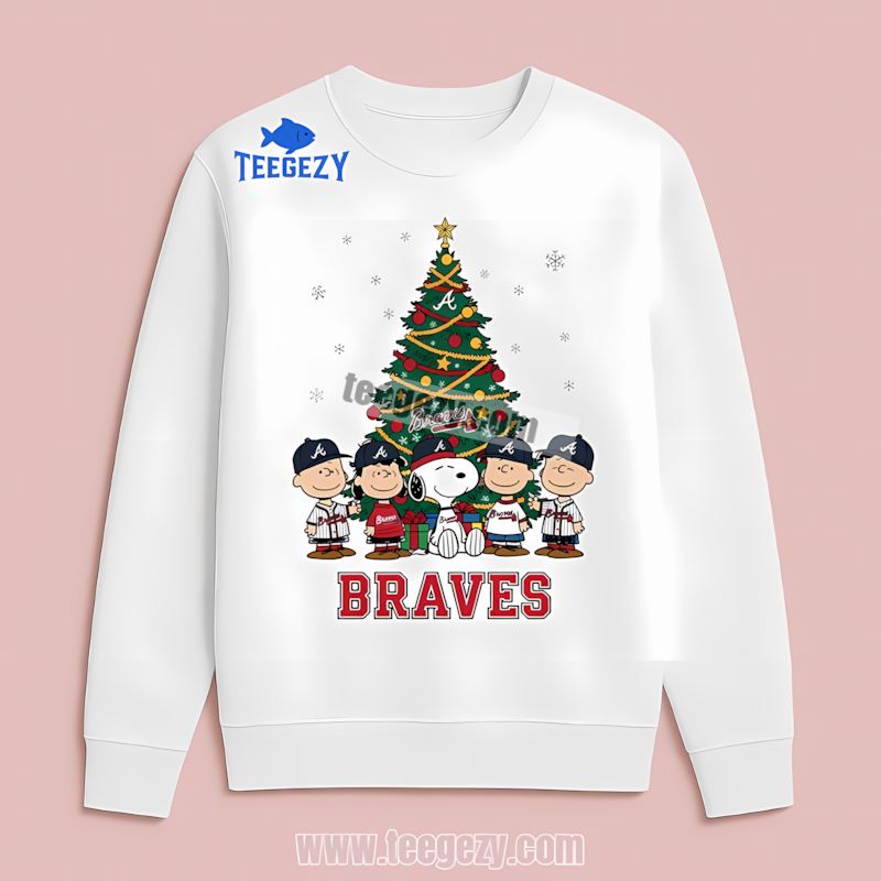 Atlanta Braves Peanuts Christmas Holiday Trendy Long Sleeve Atlanta Braves Peanuts Christmas Holiday Trendy Long Sleeve