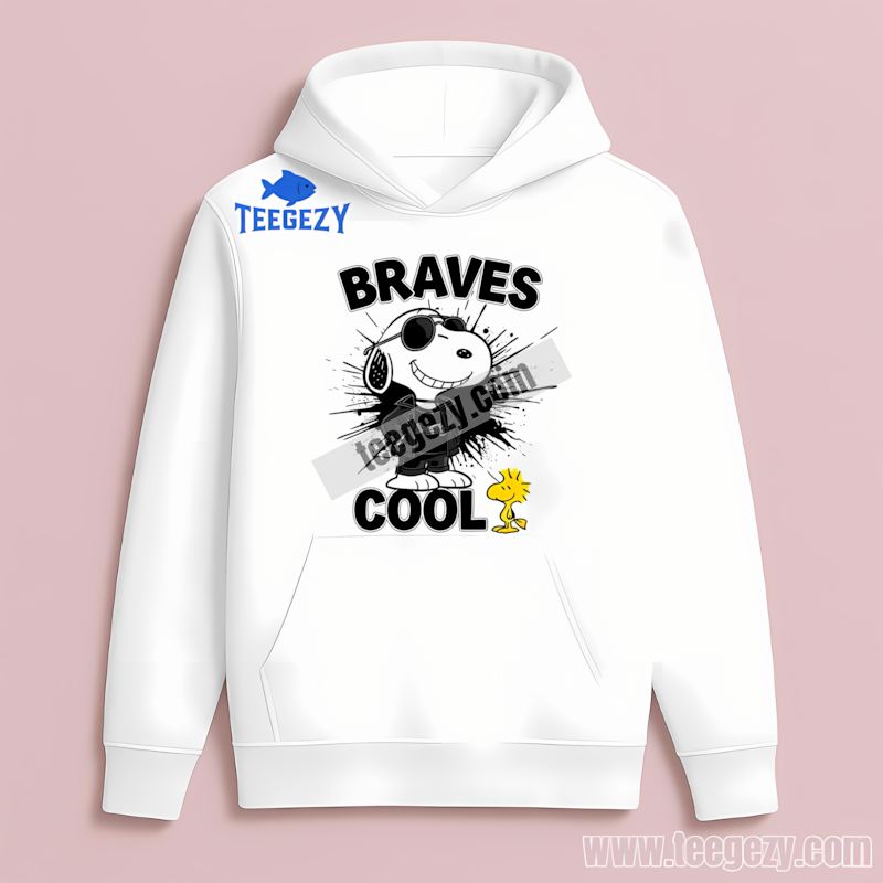Atlanta Braves Snoopy Cool Baseball Retro Hoodie Atlanta Braves Snoopy Cool Baseball Retro Hoodie
