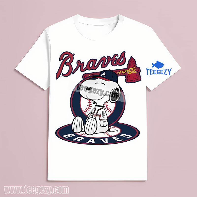 Atlanta Braves Snoopy Tattoo Logo Arm Vintage T-Shirt Atlanta Braves Snoopy Tattoo Logo Arm Vintage T-Shirt