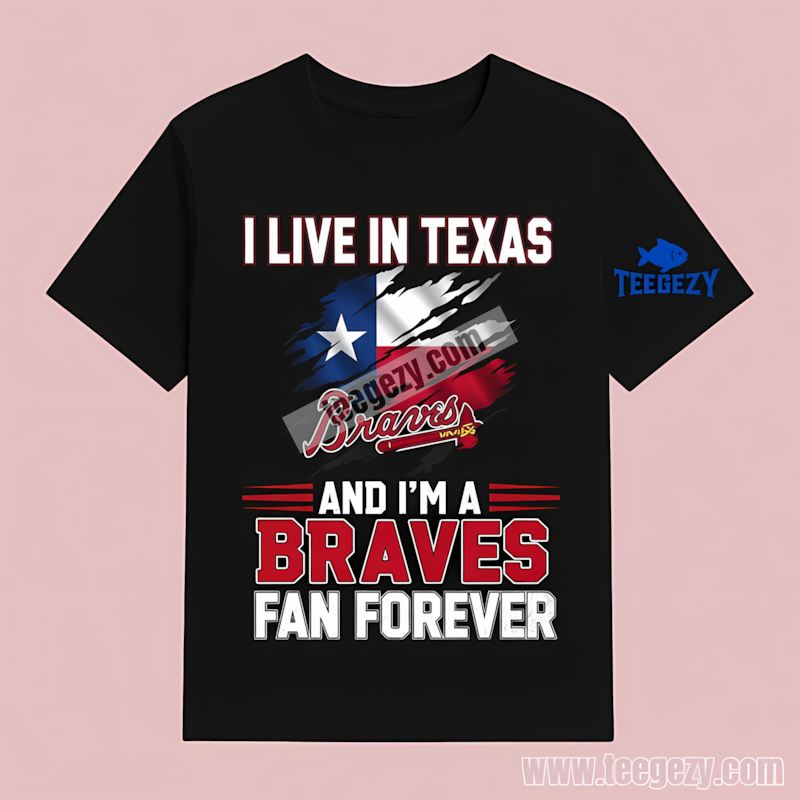 Atlanta Braves Texas Fan Forever Pride Color T-Shirt Atlanta Braves Texas Fan Forever Pride Color T-Shirt