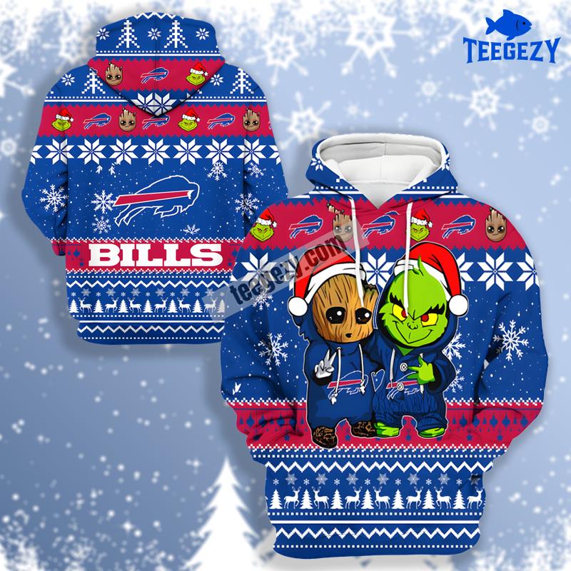 Buffalo Bills 3D Hoodie Zipper Blue White Buffalo Bills 3D Hoodie Zipper Blue White