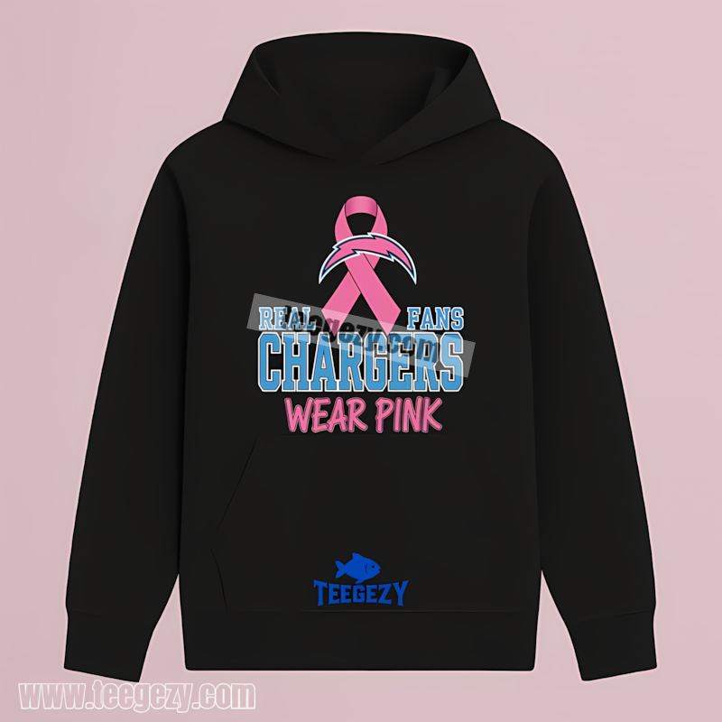 Breast Cancer Awareness Fans Wear Pink Los Angeles Chargers Retro Hoodie Breast Cancer Awareness Fans Wear Pink Los Angeles Chargers Retro Hoodie